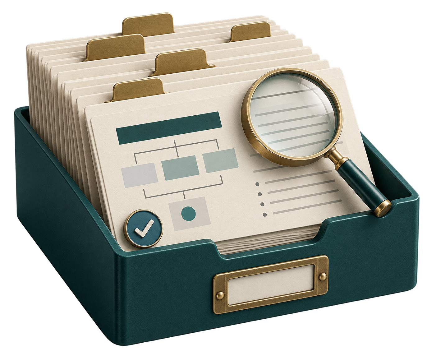 Draft financial document with review and verification marks